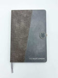 The Sage's Journal with crocodile-textured leather cover, silver clasp, and 100 quality pages for scholars and strategists