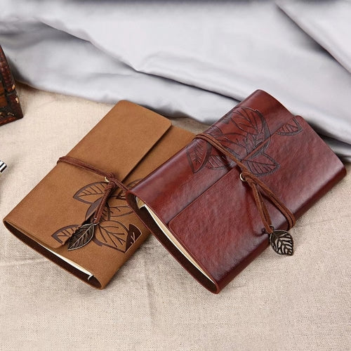 Classic leather journal The Scribe's Companion for daily writing and planning