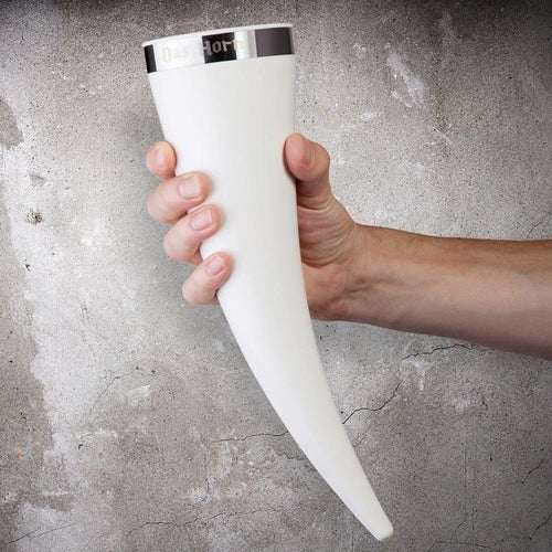 The Berserker's Draught authentic Norse drinking horn made from natural material with food-safe coating for ale or mead.